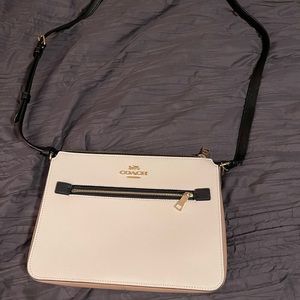 Coach blocked tri color crossbody bag.